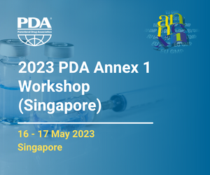 2023 PDA Annex 1 Workshop (Singapore)