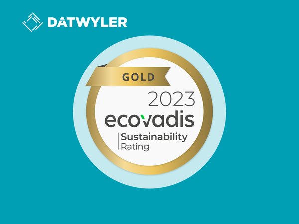 Datwyler has won EcoVadis Gold Award for Sustainability Performance